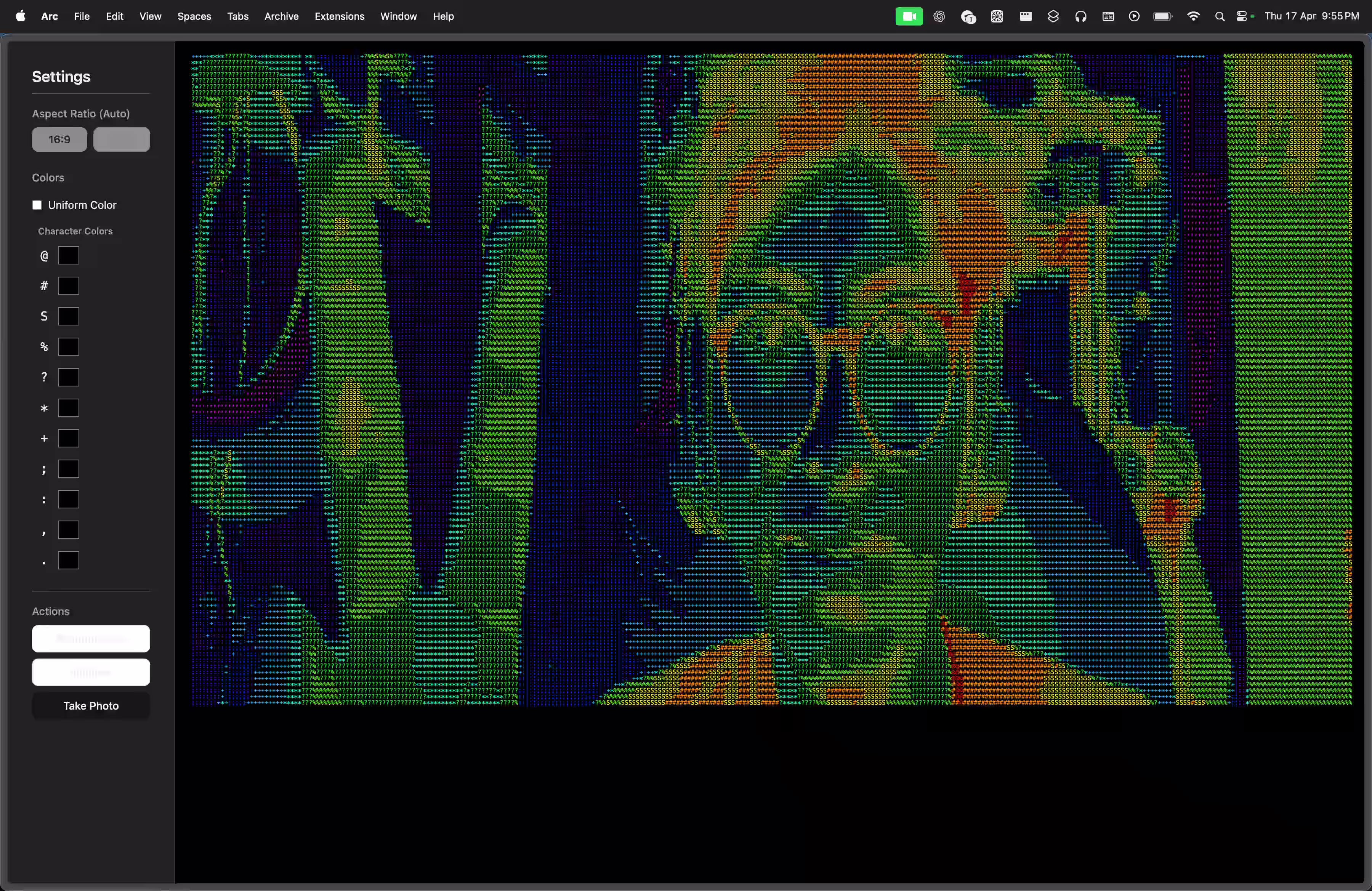 Preview de Ascii-Camera